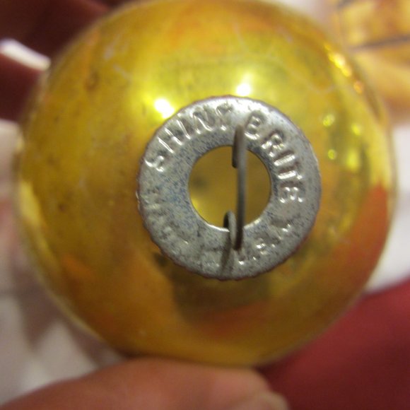 SET OF 3 ORNAMENTS, GLASS BALLS, FROM THE 50'S TO THE 70'S - Picture 6 of 9